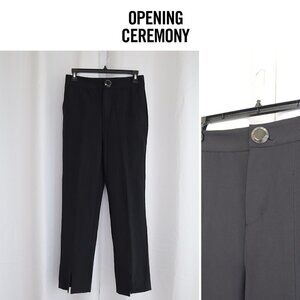 Opening Ceremony Black Split Hem High Rise Dress Pants Sz 4
